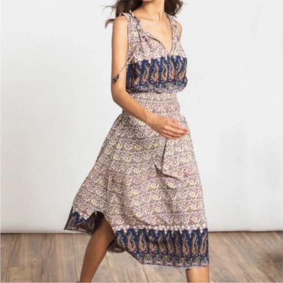 Misa Los Angeles Maddie French Floral Paisley Dress Midi Women’s size XS - Picture 12 of 12